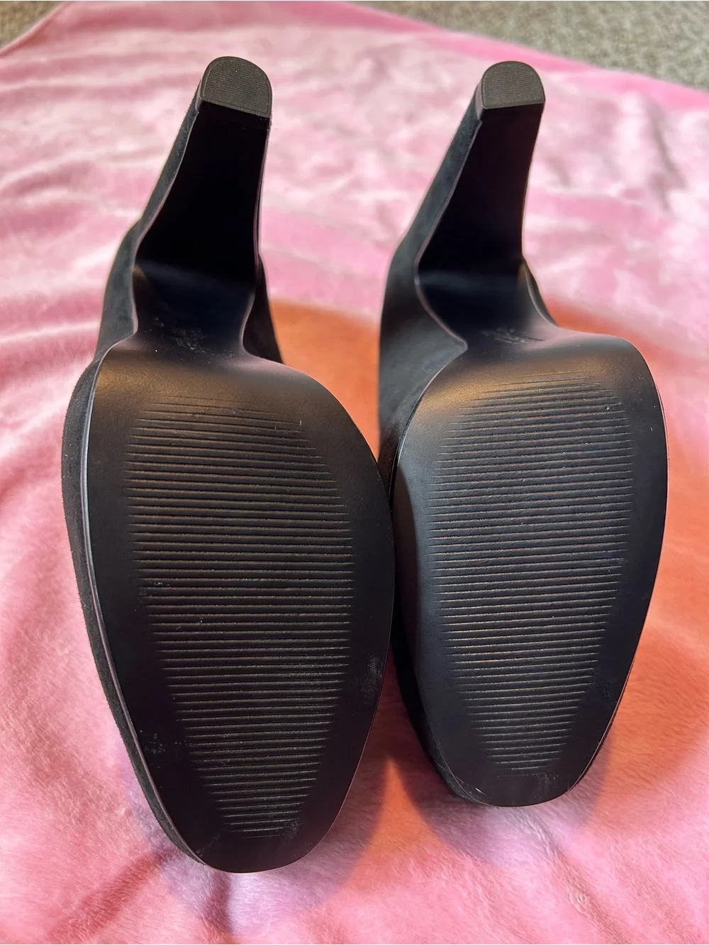 Tara Subkoff Easy Spirit Black Suede Platform Pumps - Women's Heels